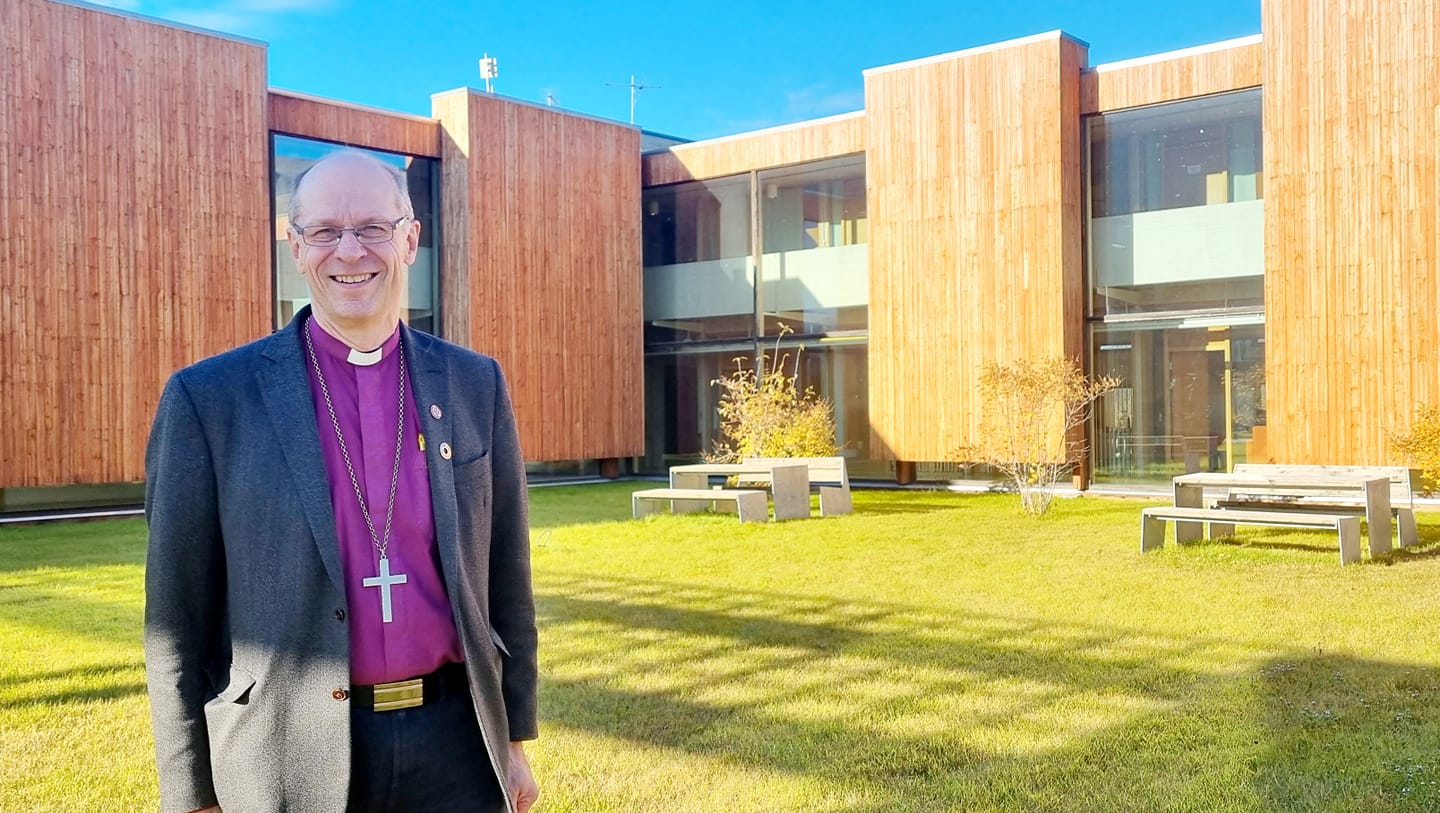 Biskopen på Viken senter under visitasen i 2021. Foto: Jon Marius Kobro Hammer