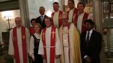 Håvard Høie og de som medvirket under ordinasjonen