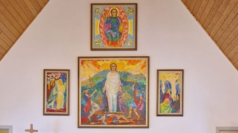 Alterbilder i Lundenes kirke. Foto: Nord Hålogaland bispedømme