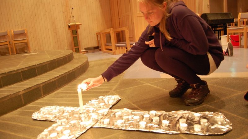 Bildet er tatt i Grønnåsen kirke under Ungdomstinget i 2012