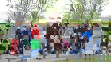 Døvekirkens ansatte besøkte landsbyen der Luther opplevde sin "omvendelse". Foto: Petter Pettersen.