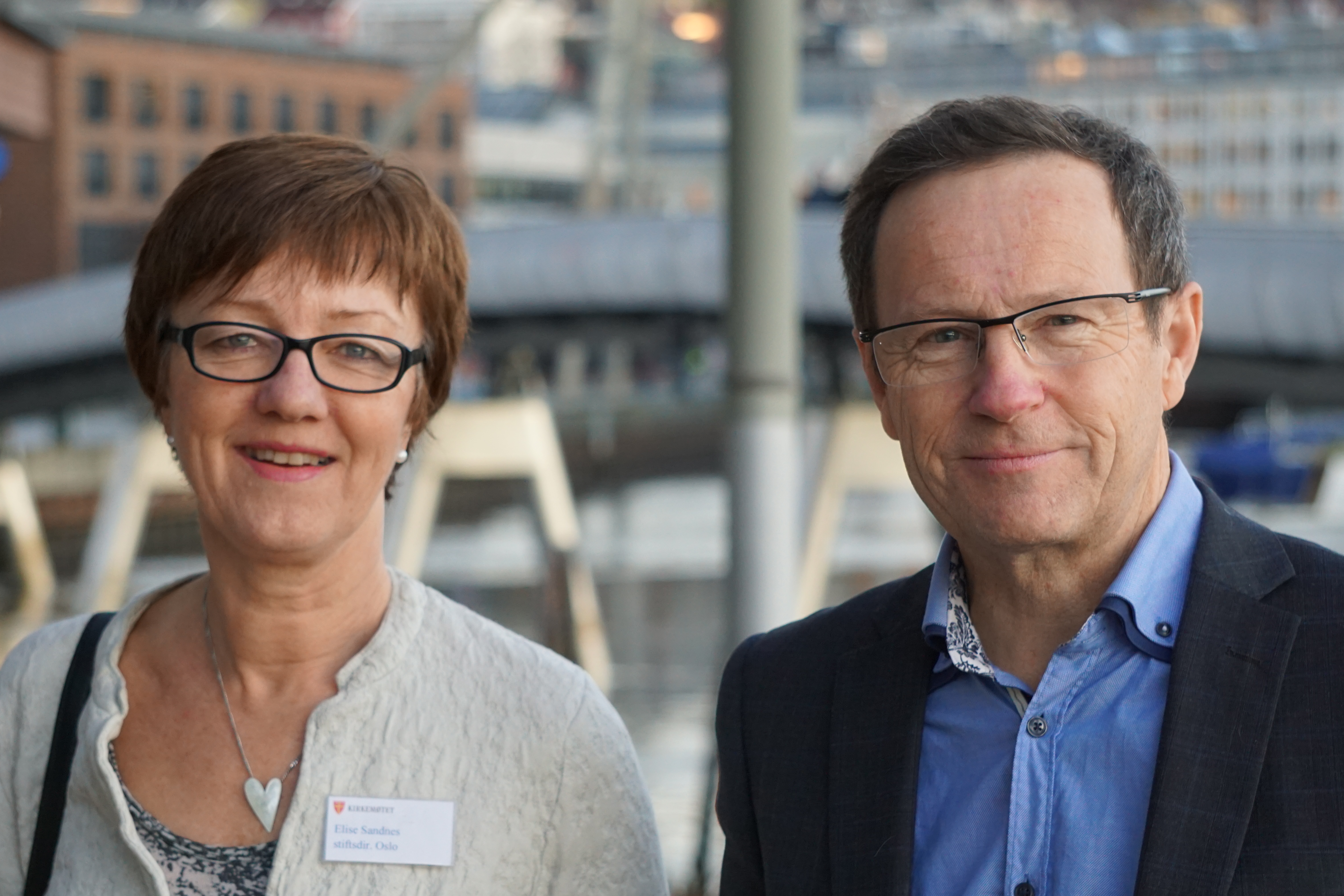 Stiftsdirektør Elise Sandes og kirkeverge Robert Wright i Oslo er sammen med kirkevergene i Asker og Bærum innstilt på å utøve felles arbeidsgiveransvar.