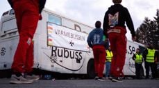 Kirkens varmebuss på Tryvann ble godt besøkt av russen. Alle foto: Thomas Berbom