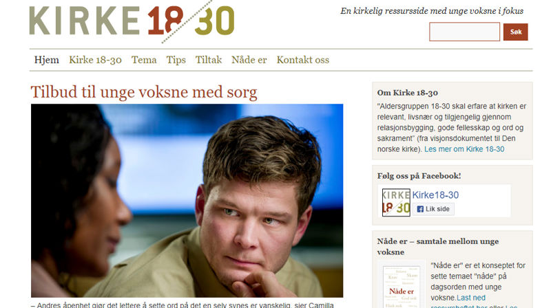 Faksimile fra nettsiden www.kirke18-30.no