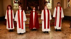 Ordinert: Fra venstre: Jofrid Landa, Maryam Trine Skogen, Kari Veiteberg, Christine Josephine Andreassen og Magnus Strand. Begge foto: Mette Kristin Brenna