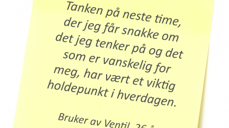Ilustrasjon: Tilbakemelding til Ventil.