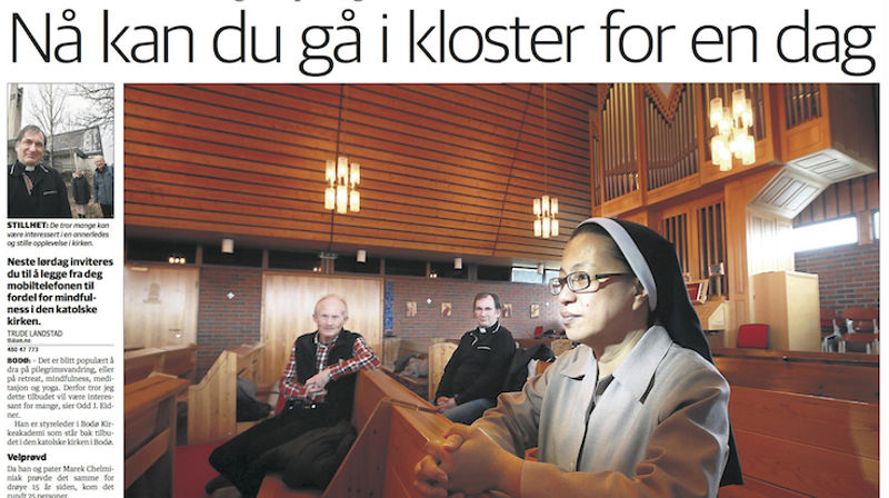 Avisa Nordland fattet interesse for Bodø kirkeakademis klosterstunt. Det gjorde publikum også.