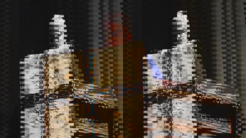 Biskop i Sør-Hålogaland, Ann-Helen Fjeldstad Jusnes, holdt preken under Kirkemøtets åpningsgudstjeneste i Nidarosdomen. Foto: Kristine Sandmæl