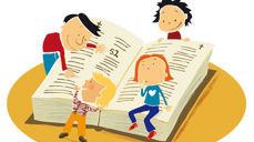 Bibelfortellinger står i sentrum på fagdagen for trosopplærere. Illustrasjon: Elisabeth Moseng