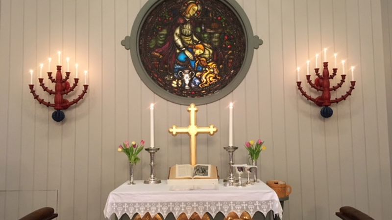 Alterpartiet i Ballangen kirke