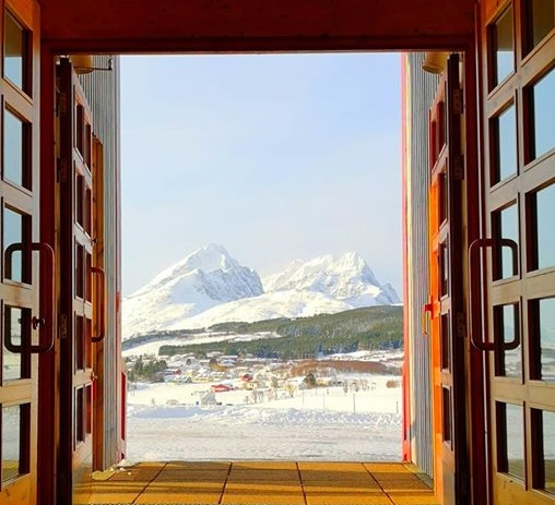 Utsikt fra Borge kirke.