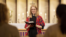 Hanne Punsvik Øygard, prest i Harstad kirke. Foto: Steve Nilsen