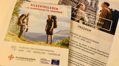Program fra Nasjonal pilegrimskonferanse i Trondheim.