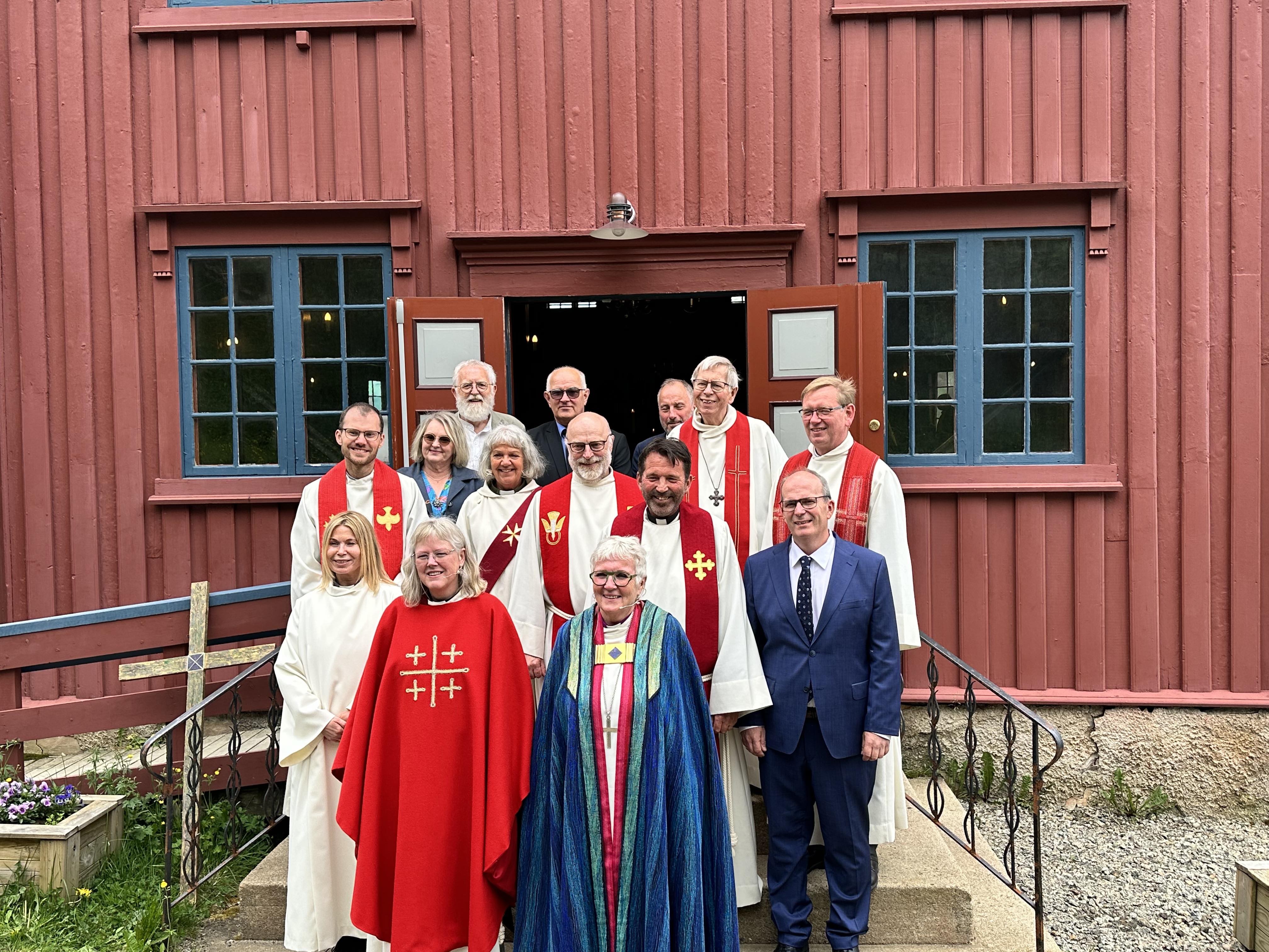 Monica Østeig ble den siste som ble ordinert av biskop Ann-Helen.