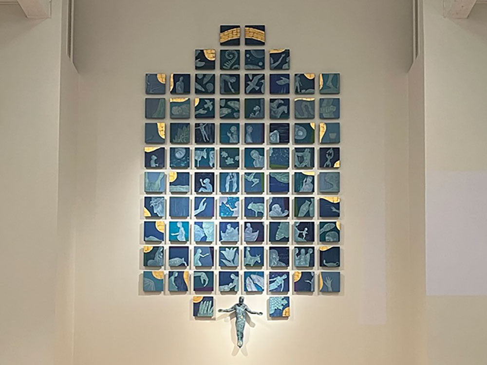 Altertavle Hunstad kirke.