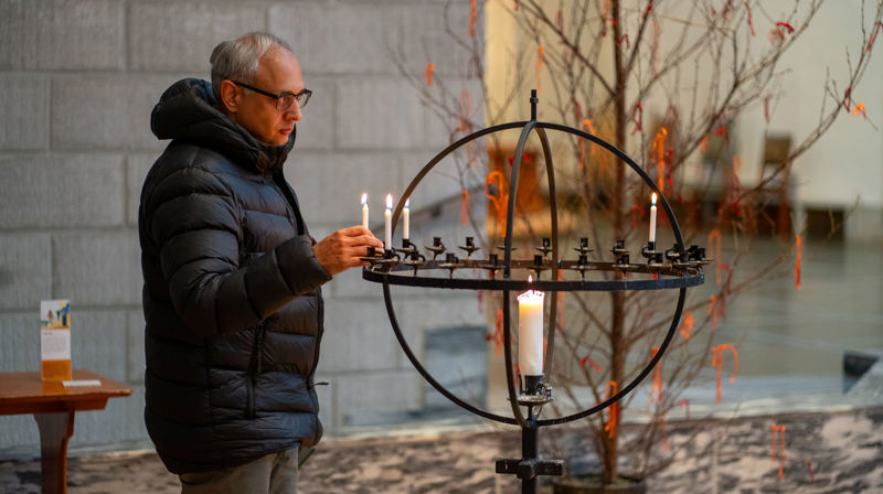 Fra fredsbønn i fastetiden i Bodø domkirke.
