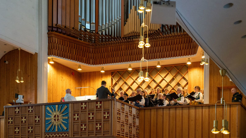 Bodø domkor under vigslingen av biskop Svein Valle. Foto: Sør-Hålogaland bispedømme