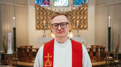 Kapellan i Bodø domkirke Aksel Magnus Bjerke. Foto: Kontrafei Media