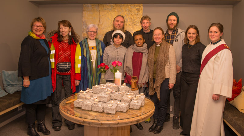 Alle som deltok under vigslingsgudstjenestn. Fotograf: Rita Jakobsen