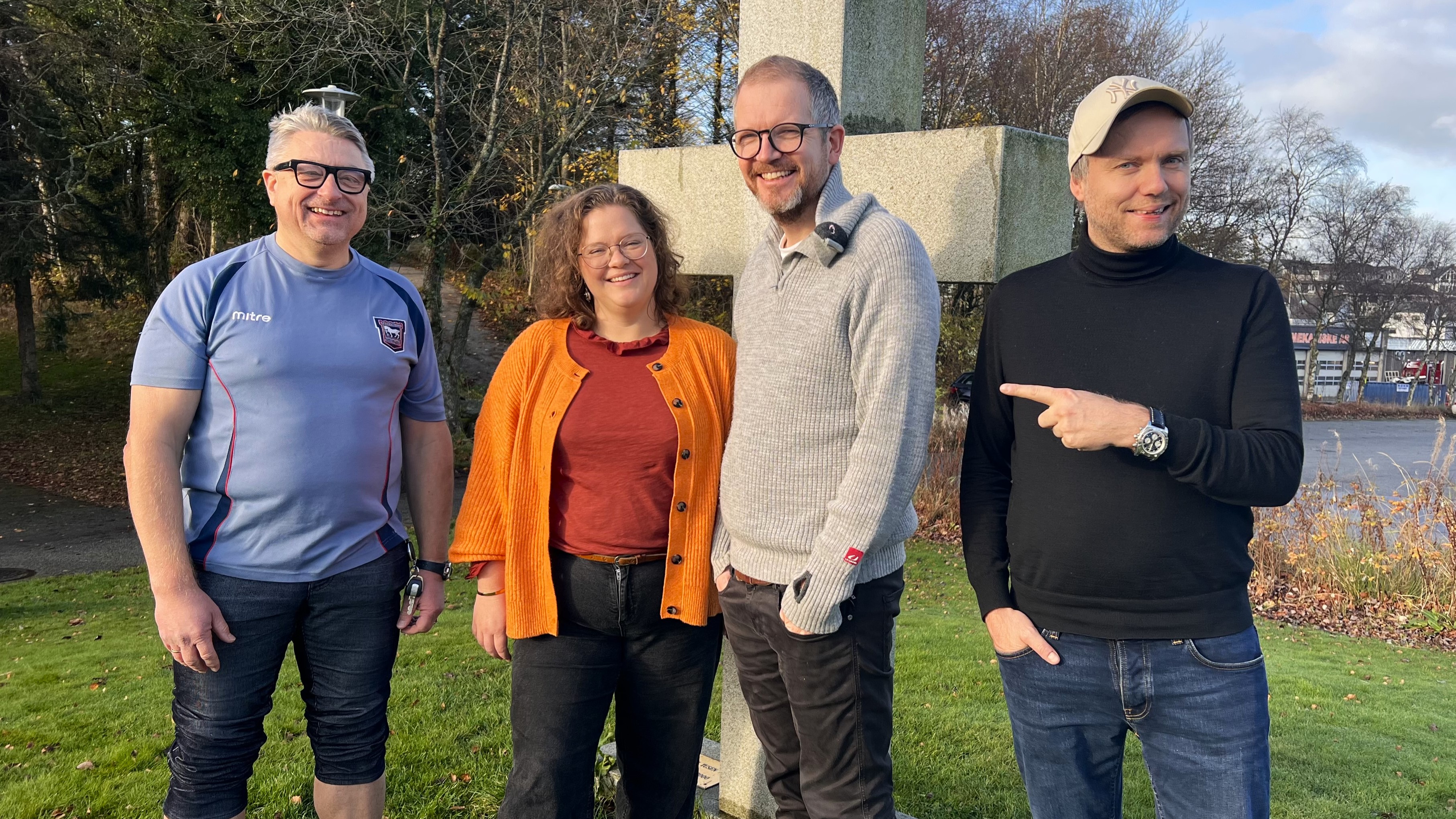 F.v.: Øyvind Skjefrås Alsaker, Lina Håland, Torstein Eidem Nordal og Rune Bjerga.