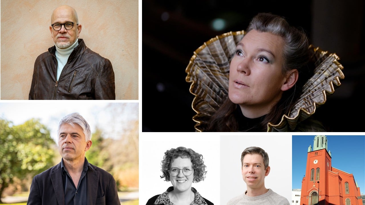 Bidragsytere på fagdagen er Mattias Wager, Liv Kristin Holmberg, Joar Haga, Ingrid Berg Tobiassen og Ola Sotnakk. Foto av Mattias Wager: jstigholt stadsmuseet og foto av Liv Kristin Holmberg: Siv Domen. 