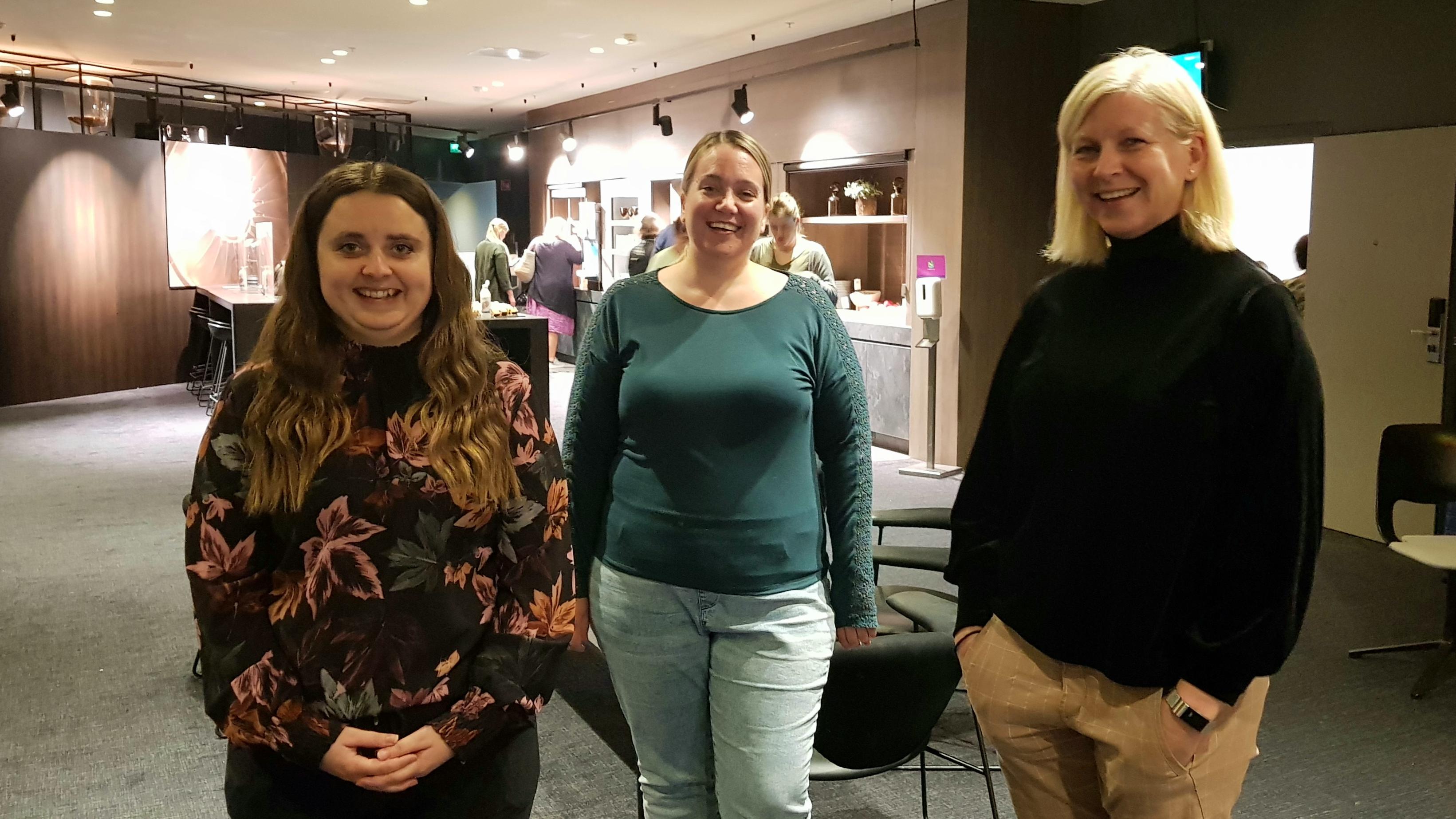 – Når vi treffes slik som dette, oppdager vi at vi er mange som holder på med det samme og ikke bare oss i lille Egersund, sa Beate Koldal, Stine Wium Jakobsen og Astri S. Haug fra Eigersund kirkelige fellesråd.