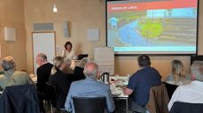 Ann-Magrit Austenå, fagdirektør i Kirkerådet, ledet samtalen mellom bispedømmeråd og rådsledere i Randaberg kirkestue.