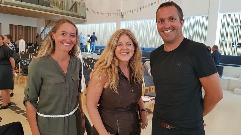 Tonje Vilberg Bjerkreim og Andreas Eidsaa jr. ledet dagen, her sammen med Hilde Frafjord Johnson.