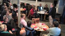 Trond Kverno holdt foredrag om "Norske salmer etter 1945".