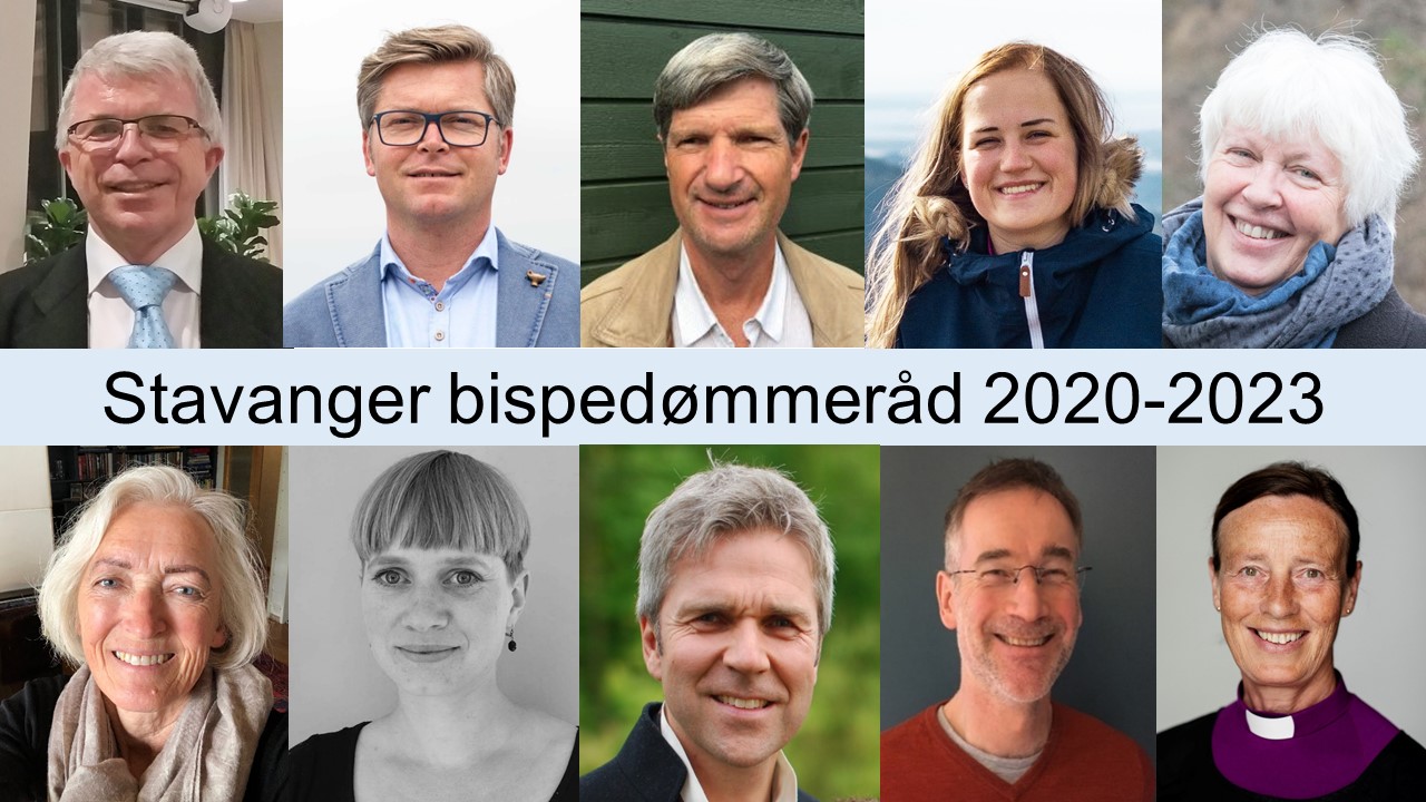 Jostein Ådna, Thor Magne Seland, Magne Hersvik, Therese Egebakken, Gyrid Espeland, Liv Heidrun Skaar Heskestad, Helene Breivik Hellerdal, Magne Bjåstad, Dag Tormod Milje, biskop Anne Lise Ådnøy.