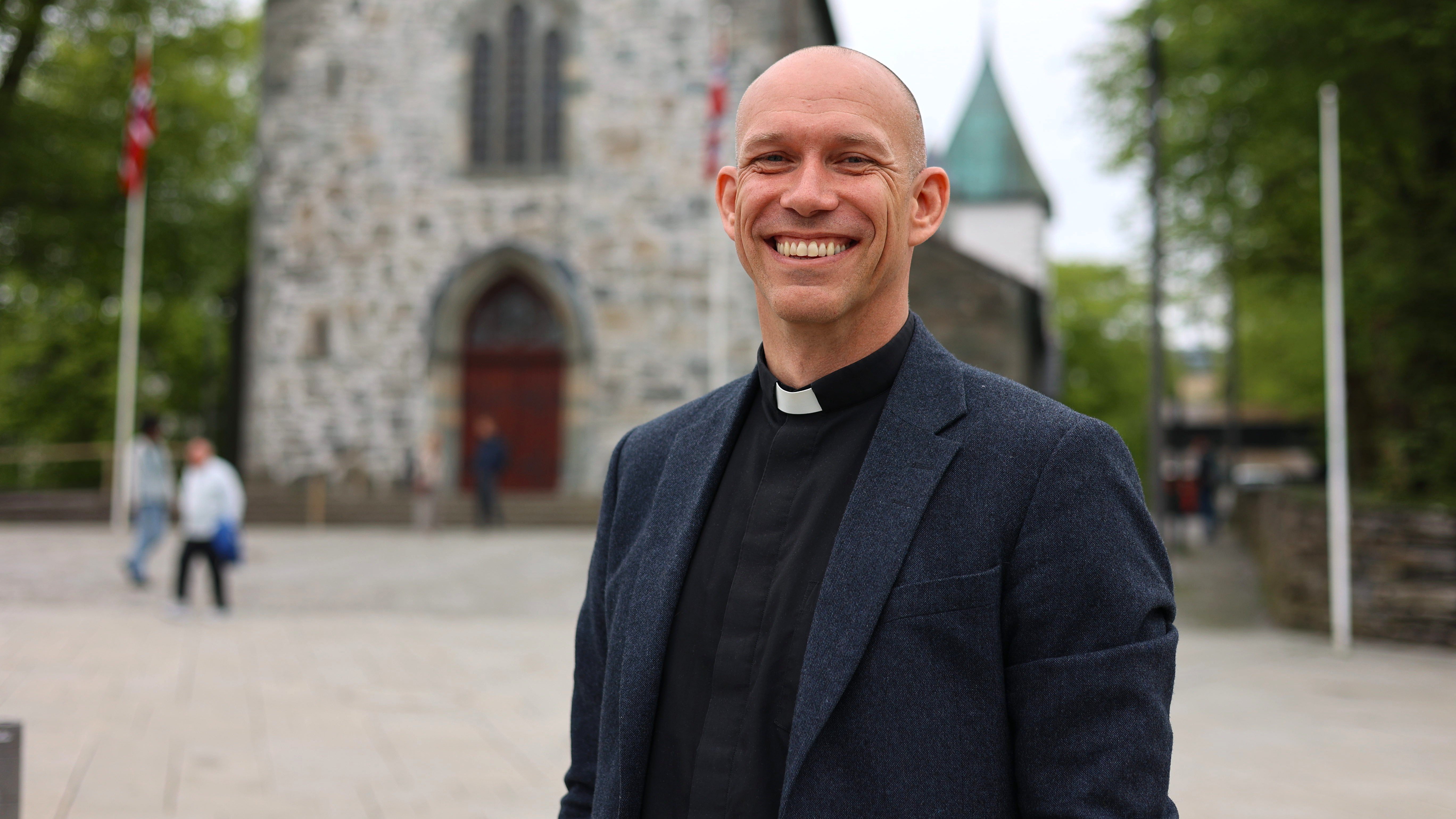 Tor Magne Nesvik ble presentert som ny biskop i Stavanger 22. mai. Han blir vigslet til tjeneste 20. september. Foto: Anders Emil Kaldhol / Den norske kirke