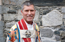 Biskop Ivar Braut etter vigslinga 19. mars i år. Foto: Gunnar Westermoen. 