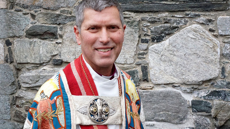 Biskop Ivar Braut etter vigslinga 19. mars i år. Foto: Gunnar Westermoen. 