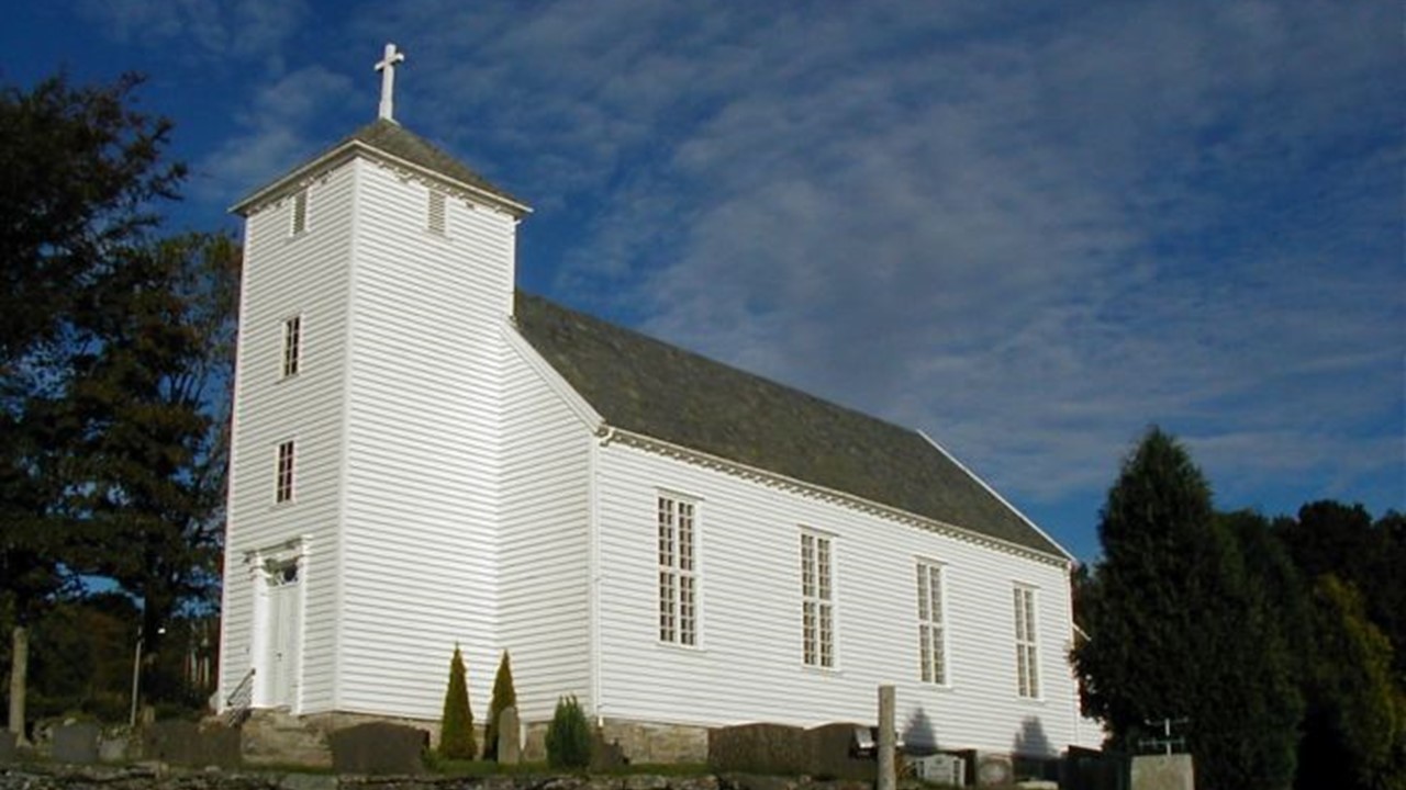 Tysvær kyrkje. Foto: Kirkesøk