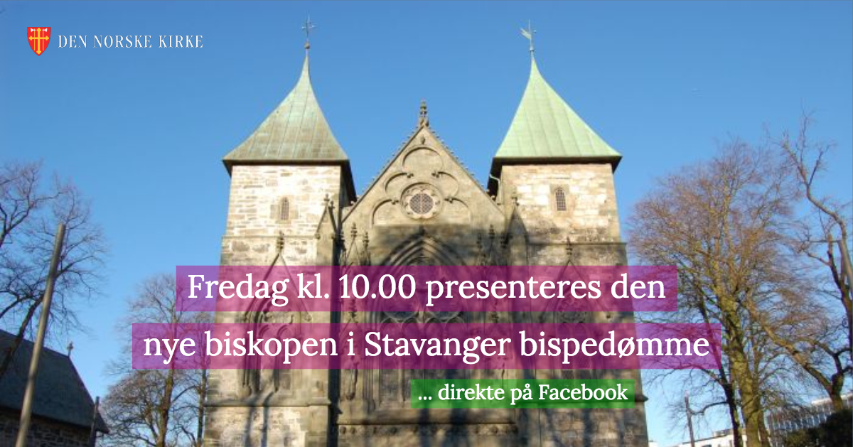 Fredag presenteres den nye biskopen