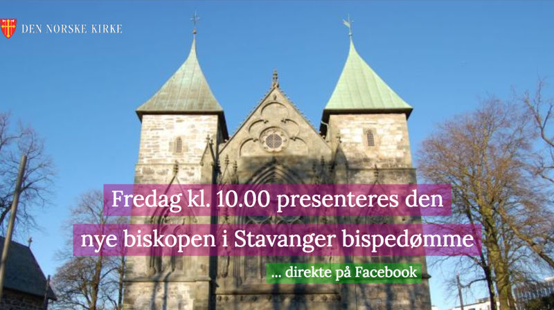 Fredag presenteres den nye biskopen