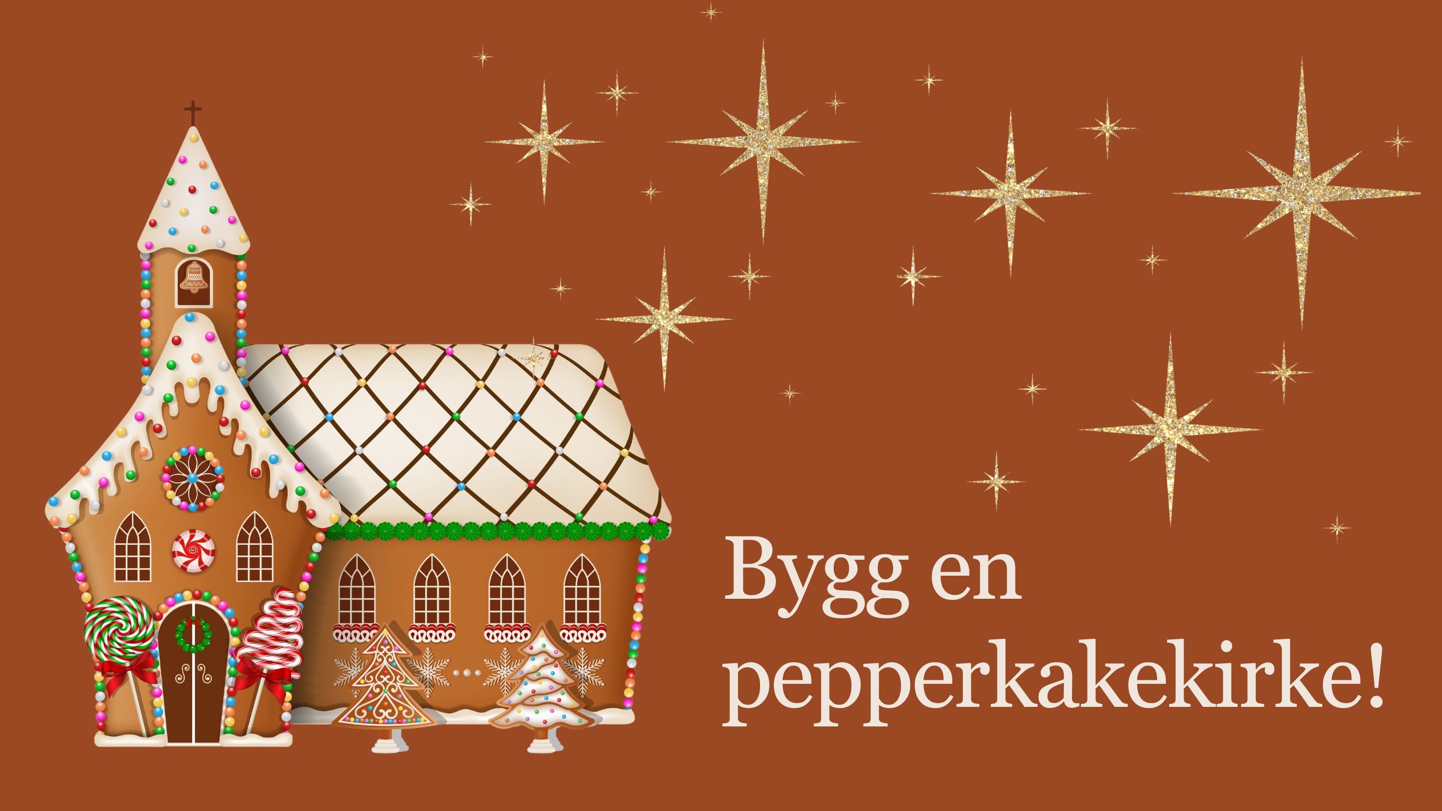 Lag kirker til Pepperkakebyen