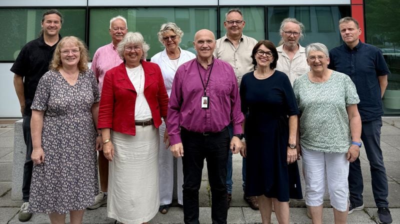 Denne gjengen jobber nå med bispeprosessen. Fra venstre Ole Hafell, Ingjerd Breian Hedberg, Roar Olsen, Lill Tone Grahl-Jacobsen, Ellen Elisabeth Wisløff, Jan Otto Myrseth, Petter Holm, Gunnbjørg Furuset, Frode Magnar Andersen, Anne Gerd Jorde og Aslak Wegge.