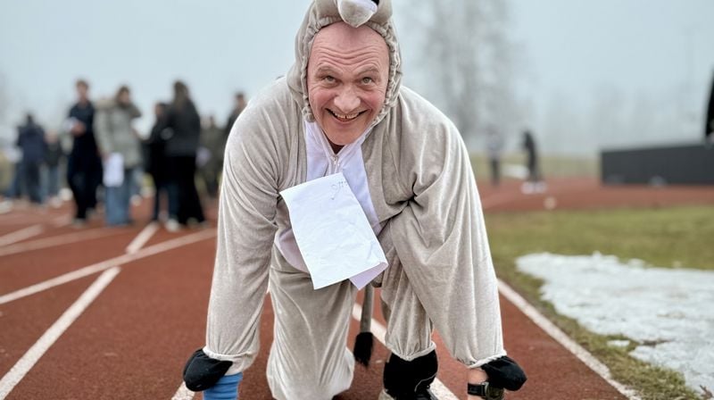 Biskop Jan Otto Myreth var sammen med konfirmantene i kirkene i Horten med å samle inn 90 000 kroner til Kirkens Nødhjelps fasteaksjon ved å delta på sponsorløp. Foto: Torill Landaasen