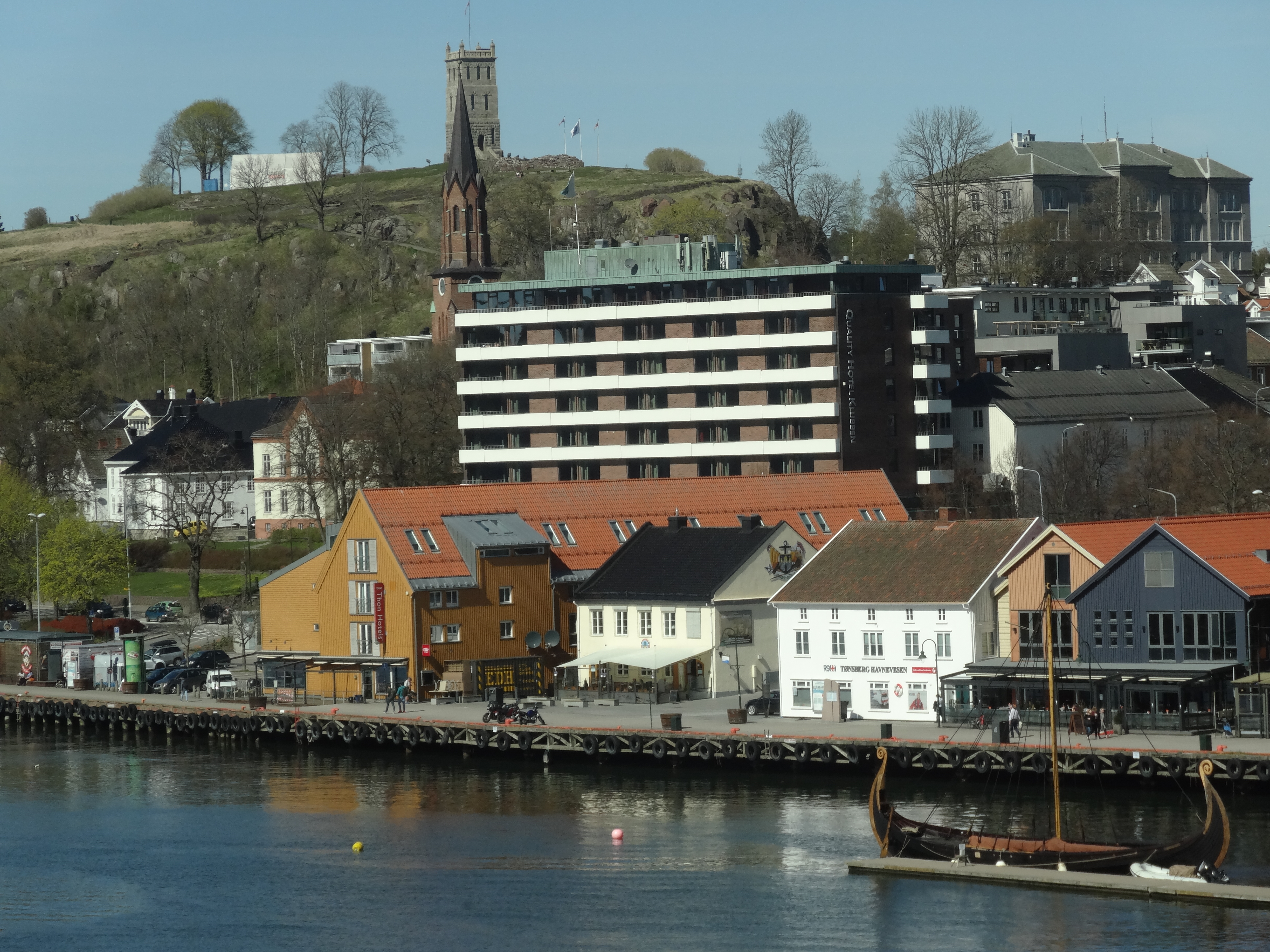 Utsikt fra Tunsberg bispedømmekontor. Foto: KEL