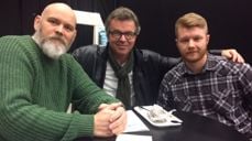 Glade vinnere i Tjøme menighet. Fra venstre: Rune J.Lian (diakon), Jan Brastein (sokneprest) og Anders Ottersen (leder). Foto: Inger M. Bore