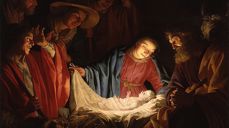 "Hyrdenes tilbedelse" av  Gerard van Honthorst fra 1622