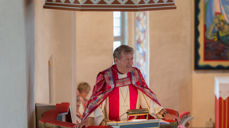Biskop Per Arne Dahl har vært en populær forkynner i sin tjeneste som biskop. Her fra Fiskum kirke. Foto: Svein Roger Reberg