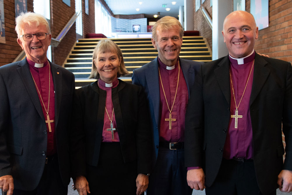 Fra venstre: Sigurd Oseberg, Laila Riksaasen Dahl, Per Arne Dahl og Jan Otto Myrseth