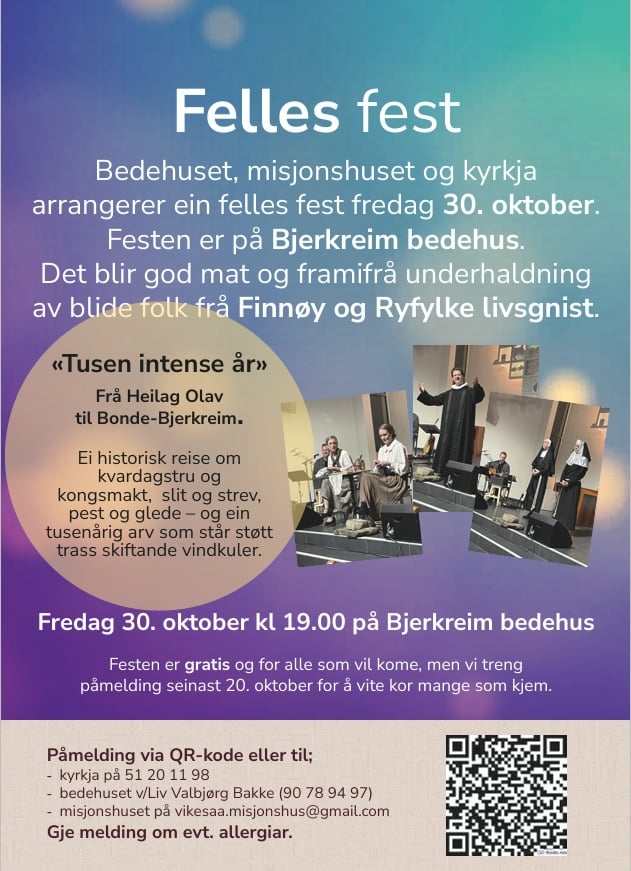 Velkommen til Fellesfest
