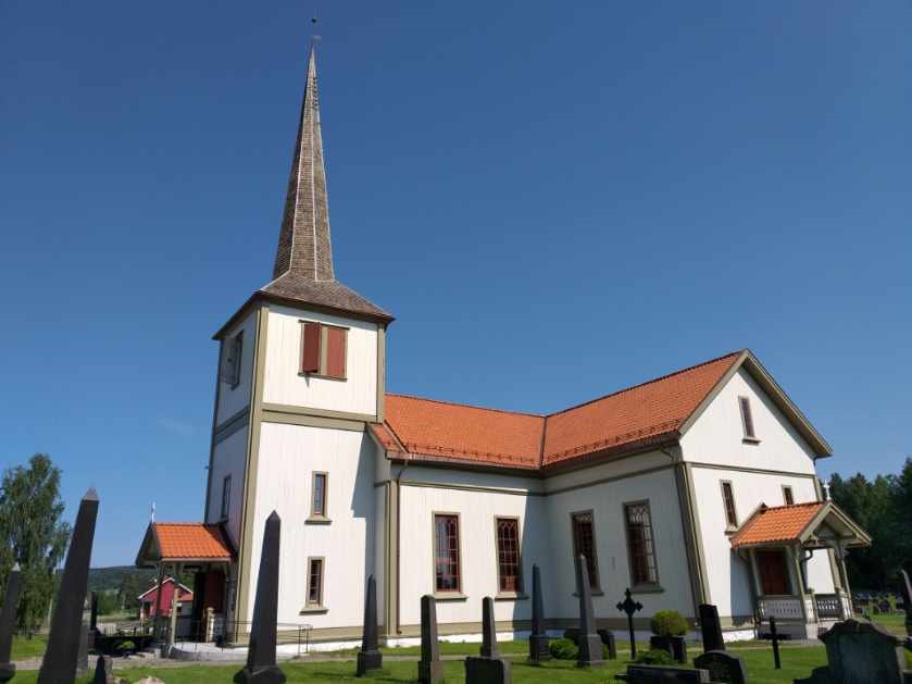 Åsnes kirke. Foto: Anne Bråten Edvardsen.