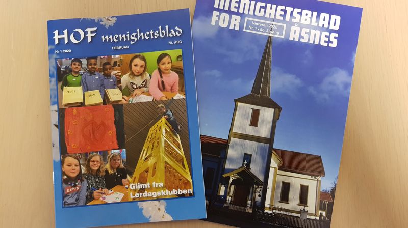 Årets første nummer av Åsnes og Hof menighetsblad