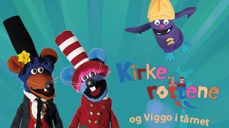 Kirkerottene og Viggo i tårnet. Foto: IKO forlaget