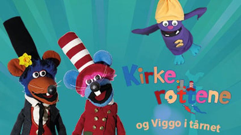 Kirkerottene og Viggo i tårnet. Foto: IKO forlaget