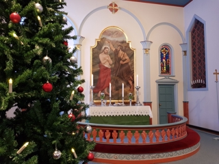 Juletre Gjes&aring;sen kirke